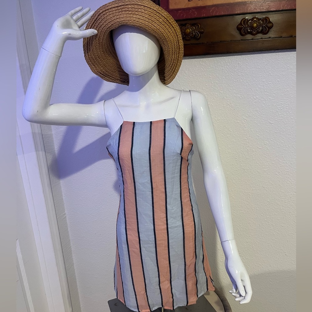 TOBY HEART GINGER striped sundress mini